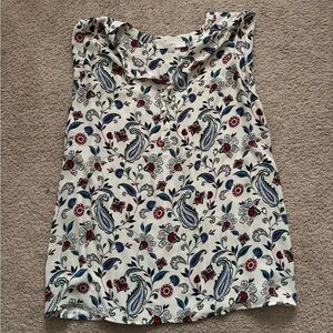 LOFT Women’s Floral Sleeveless Blouse